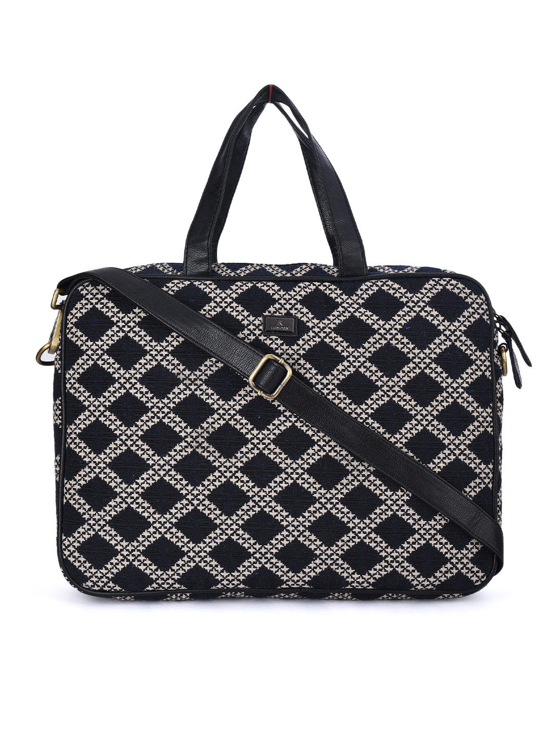 K London Checked Messenger Bag