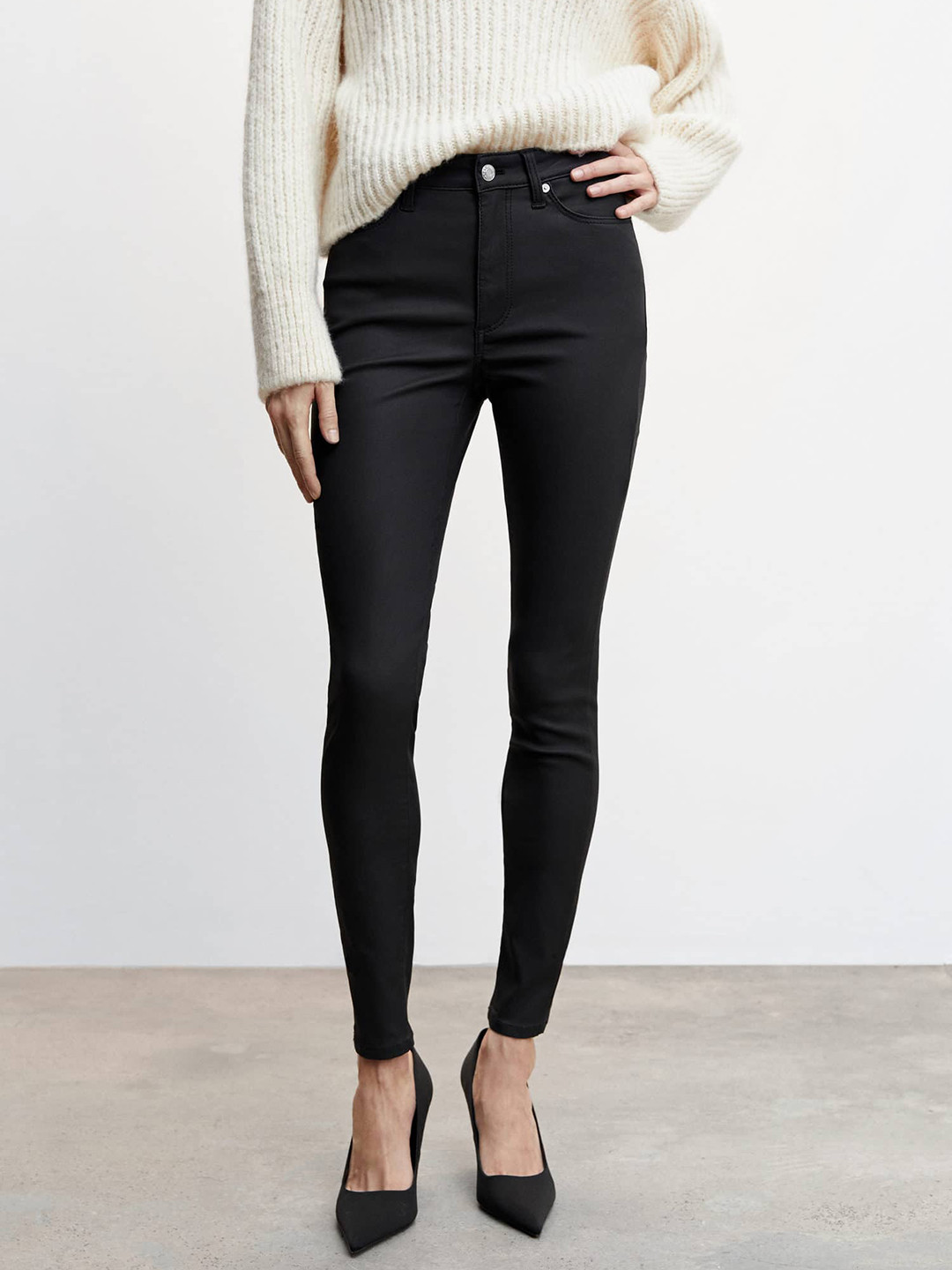MANGO Sustainable Skinny Fit Low-Rise Stretchable Jeans