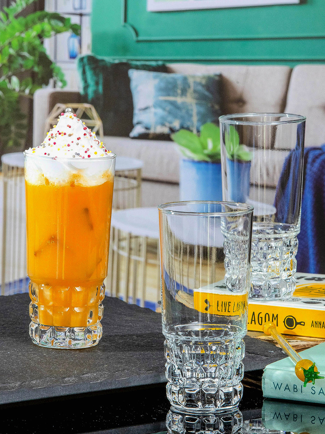 Luminarc Set Of 6 Transparent Dishwasher Safe Glass Tumblers 330 ML Each