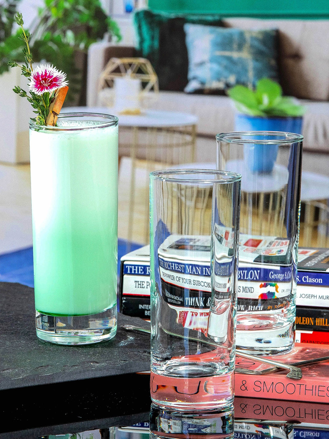 Luminarc Glass Islands HB  Set Of 2 Transparent Dishwasher Safe  Drinking Glass Tumblers