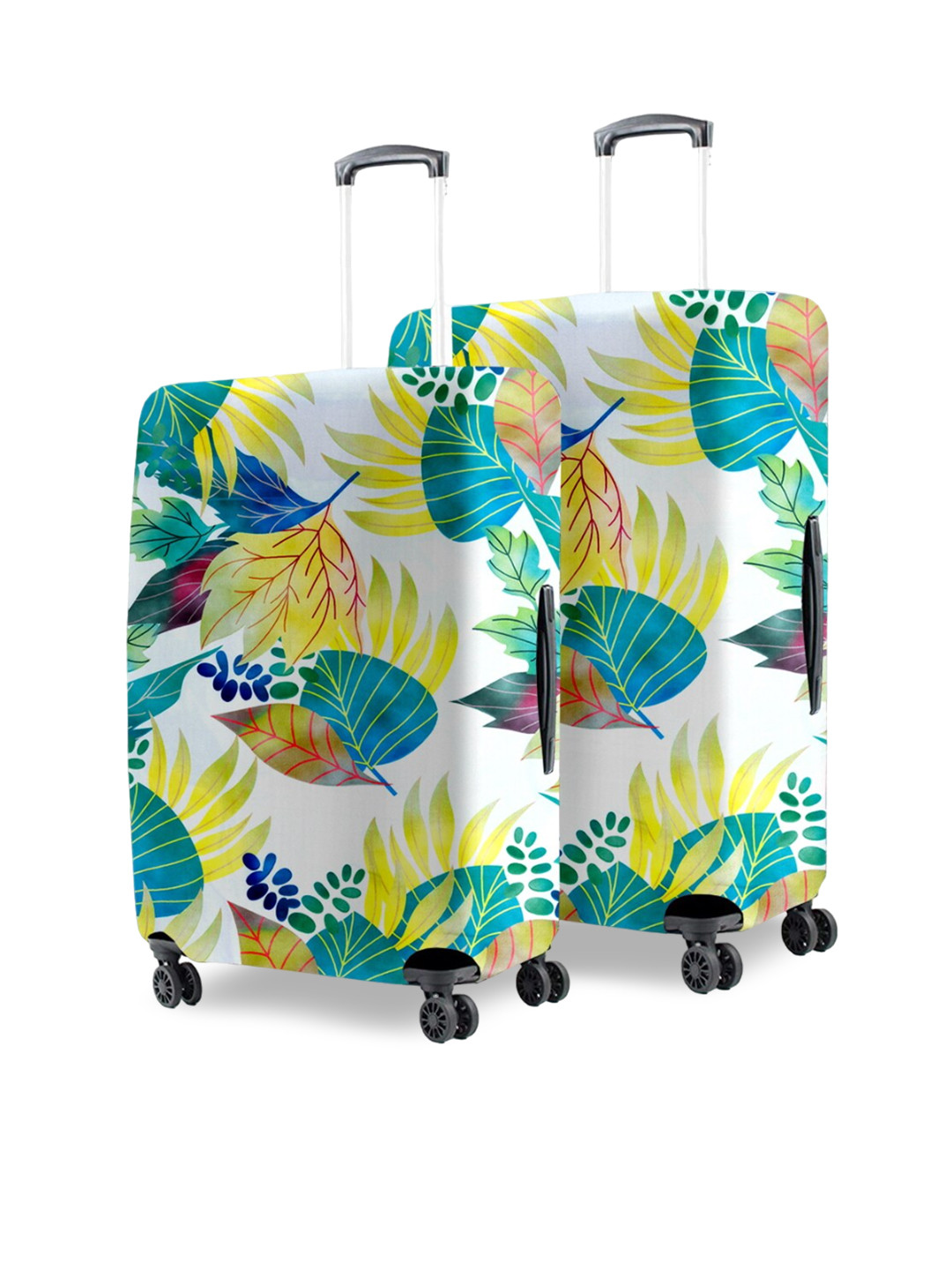 Cortina Set of 2 Leaf Printed Protective Trolley Bag Covers