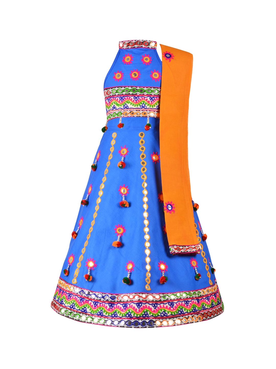Chandrakala Kids Lehenga Choli Set for Girls Indian Traditional Animal  Print Ethnic Wear Dress Skirt Tops-3-5 Years, Blue (KL102BLU3) - Walmart.com
