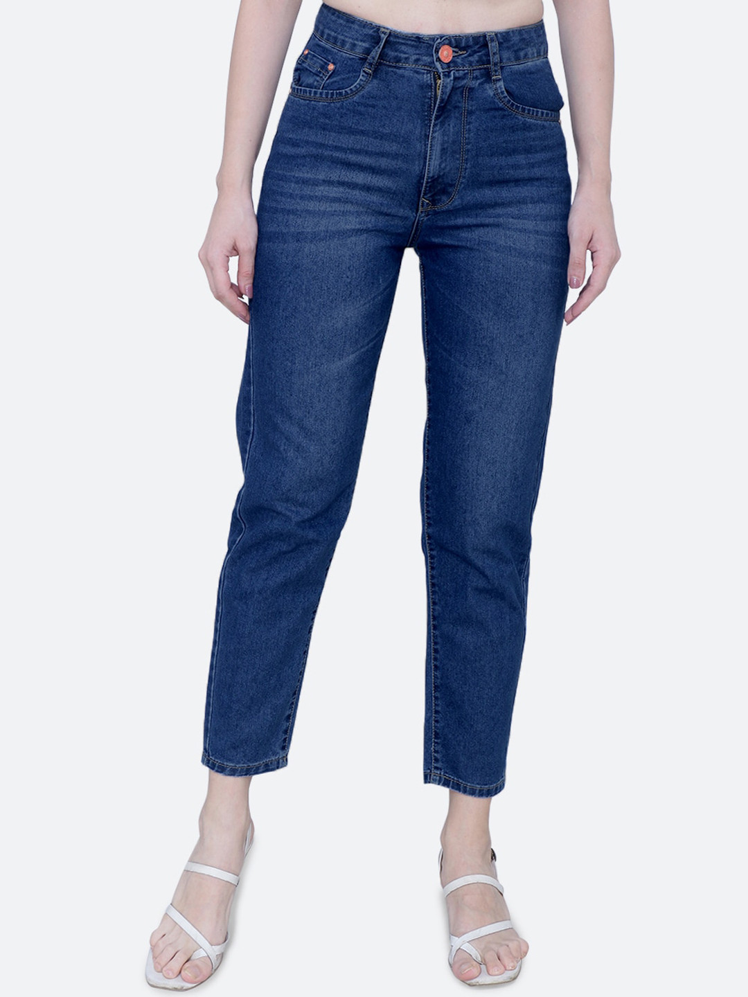 FCK-3 Women Brittney Boyfriend Fit High-Rise Light Fade Jeans