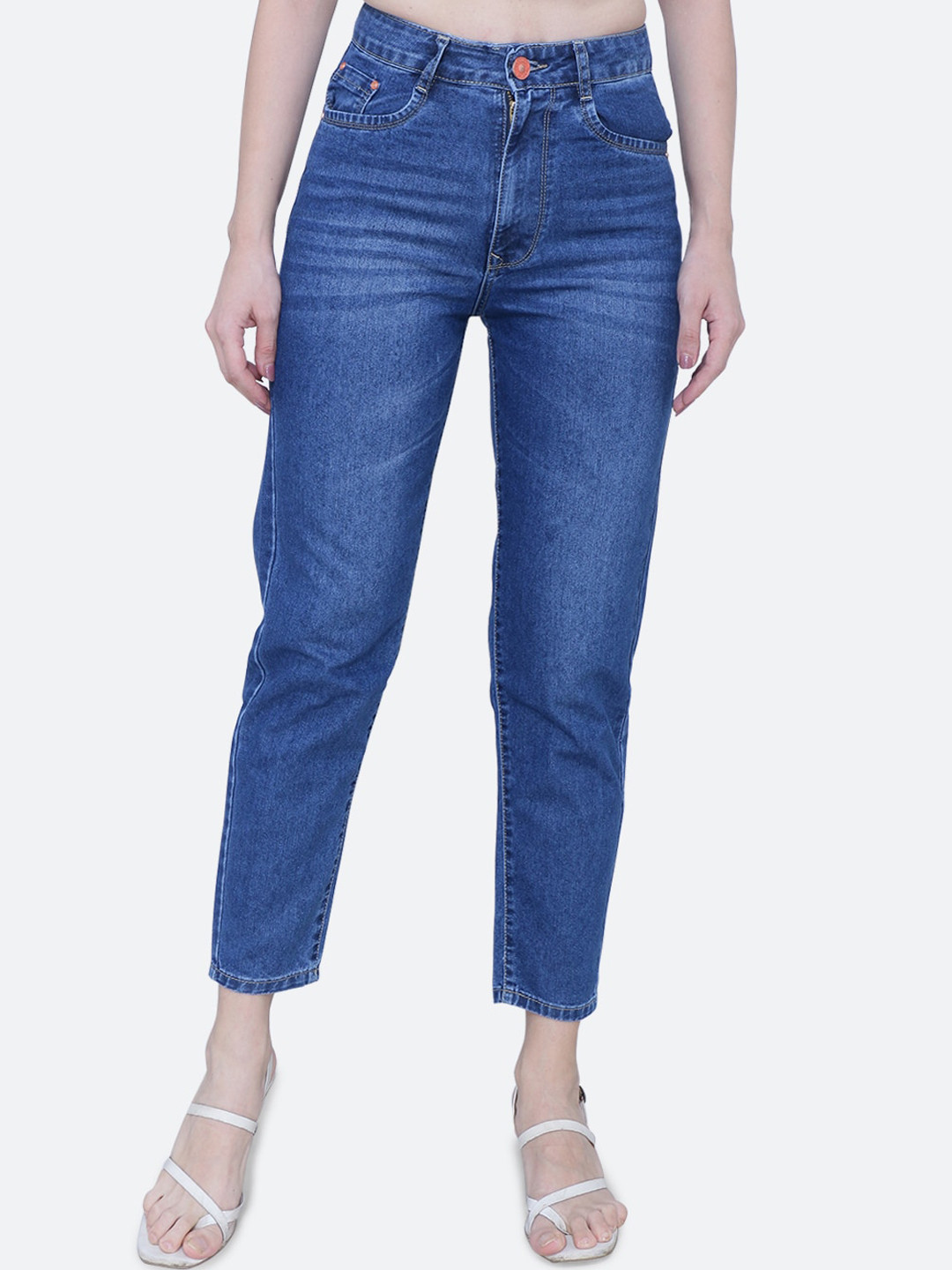 FCK-3 Women Brittney Boyfriend Fit High-Rise Light Fade Jeans