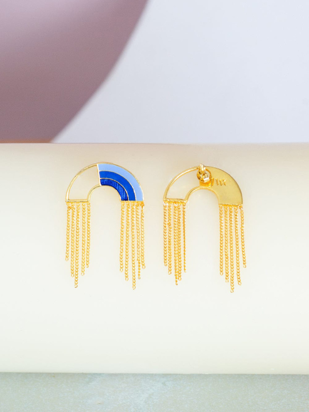 The Wishing Chair Gold-Plated Contemporary Drop Earrings