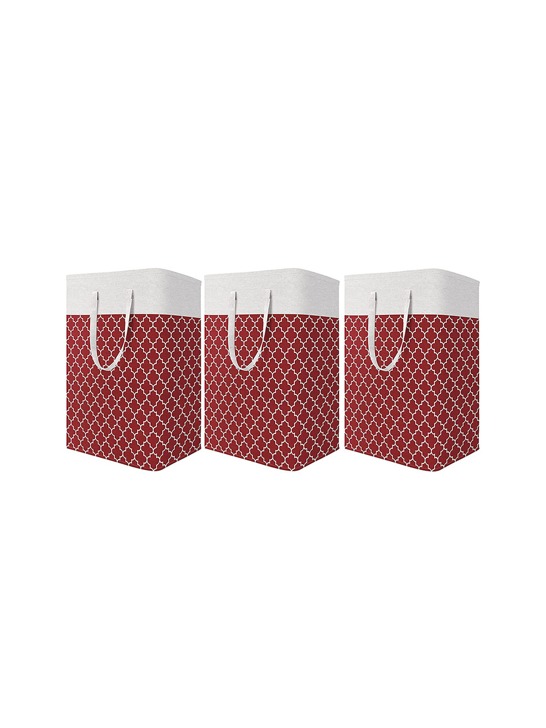 HOUSE OF QUIRK Set of 3 Collapsible Large Laundry Baskets 75L
