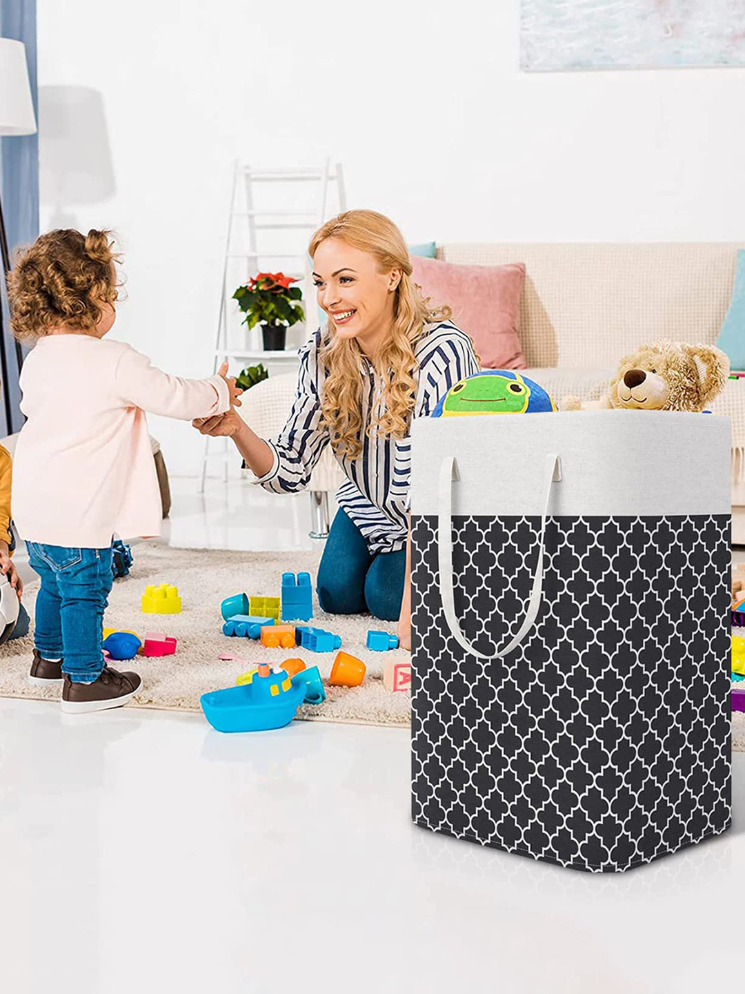 HOUSE OF QUIRK Collapsible Large Laundry Baskets 75L