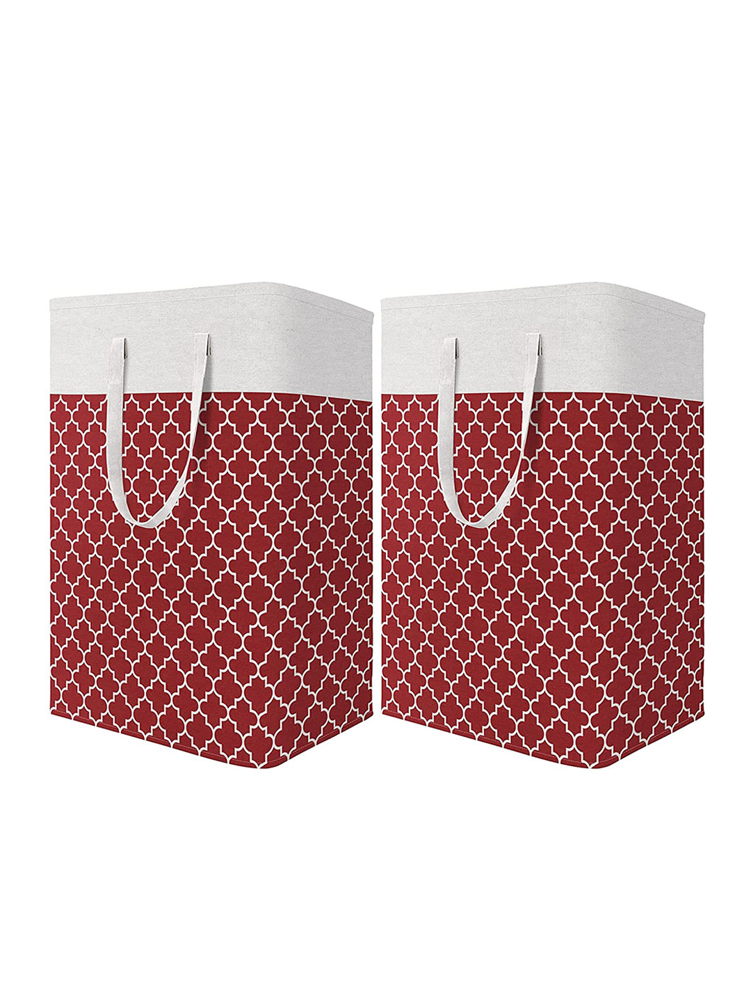 HOUSE OF QUIRK Set of 2 Collapsible Large Laundry Baskets 75L