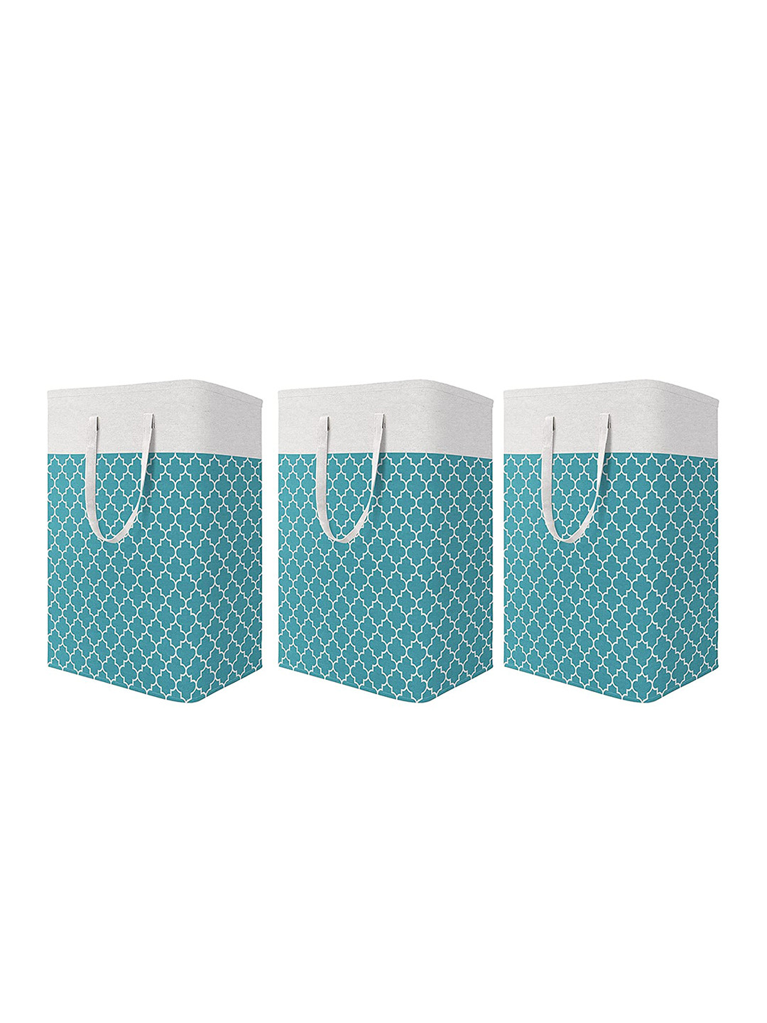 HOUSE OF QUIRK Set of 3 Collapsible Large Laundry Baskets 75L
