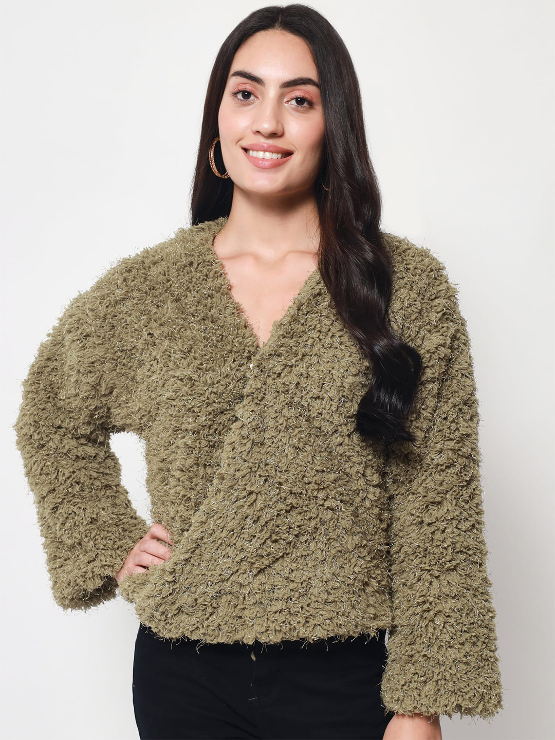 Beatnik Wrap Wool Top