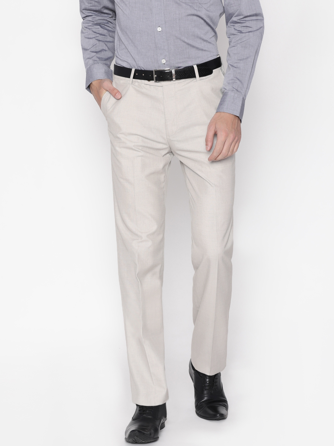 MANCREW Formal Pants For Men  Cream