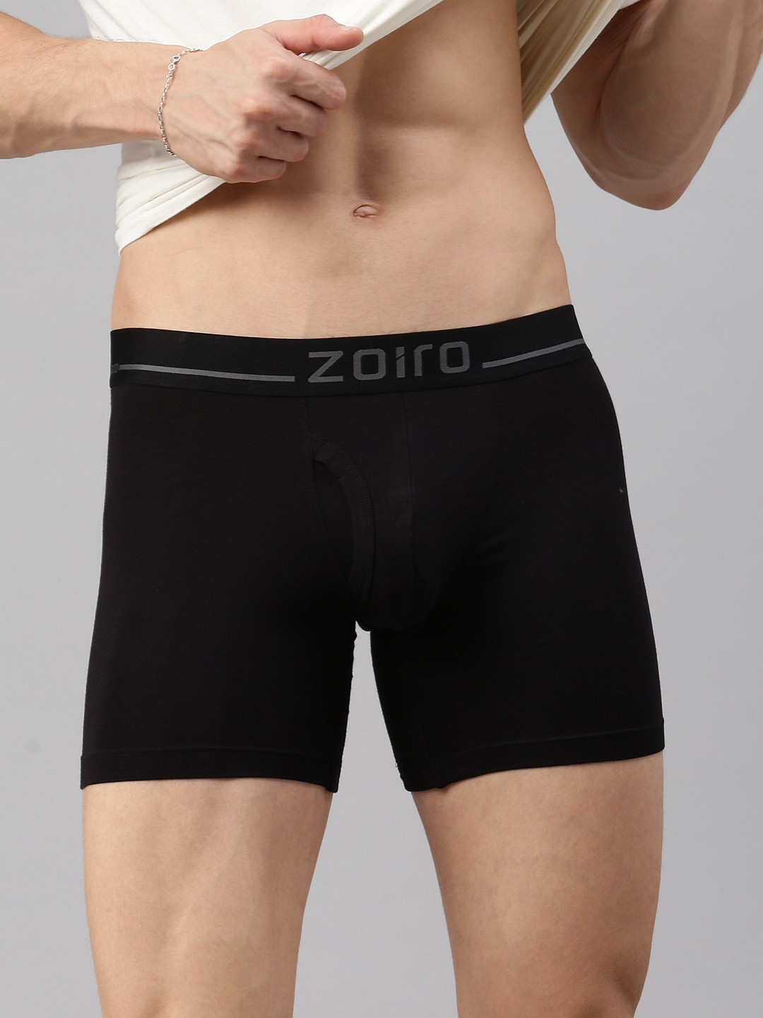 Zoiro Men Outer Elasticated Modal Long Trunk 2423