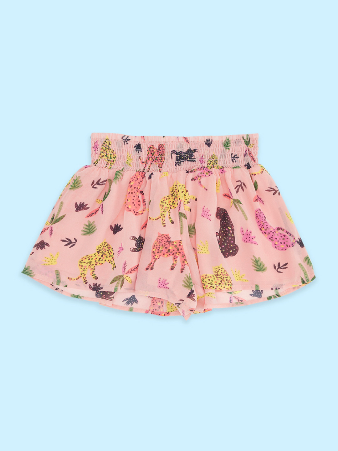 Pantaloons Junior Girls Conversational Printed Cotton Shorts