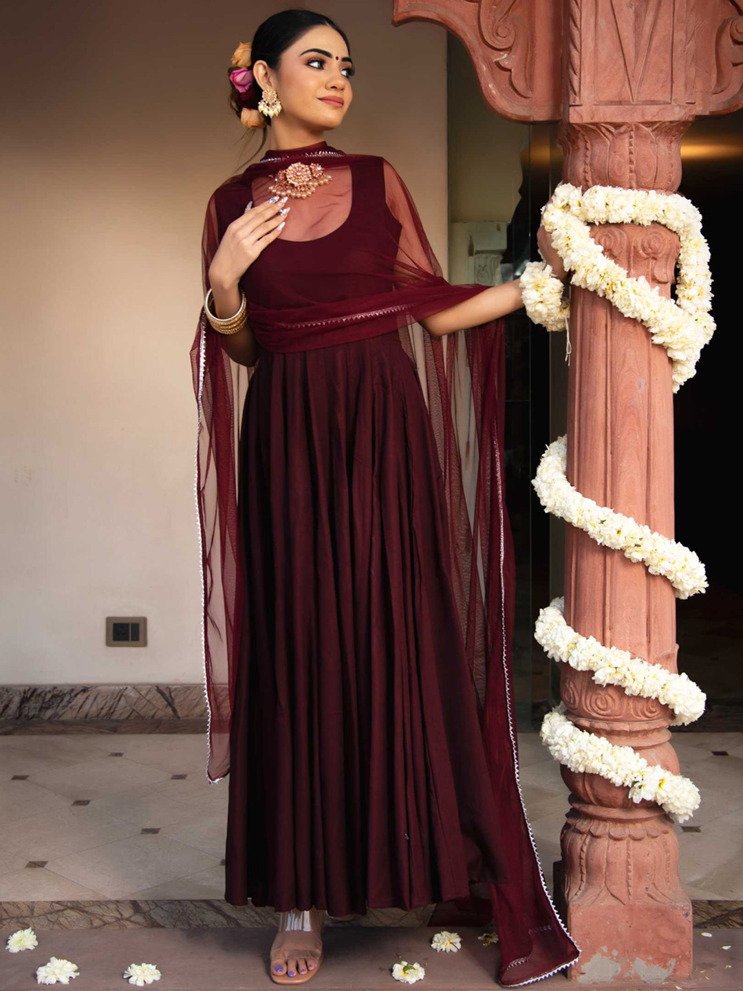 Calmna Women Kurta with Trousers & With Dupatta