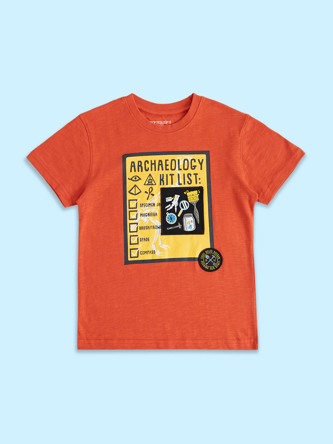Pantaloons Junior Boys Cotton Graphic Printed T-shirt