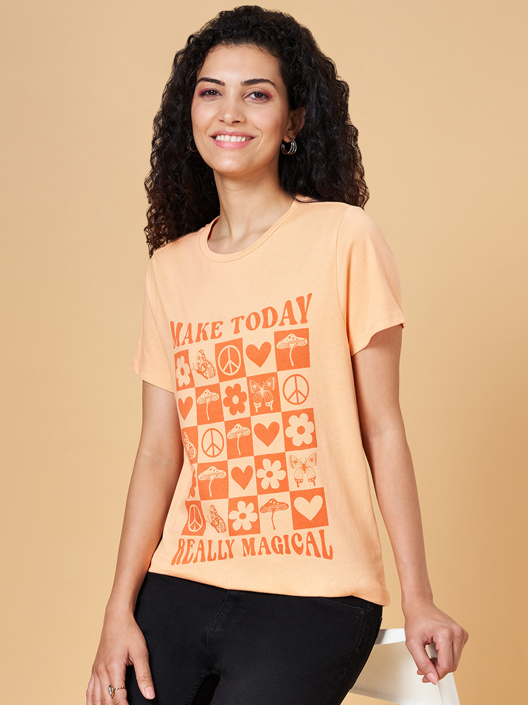 People Women Striped Cotton Pullover