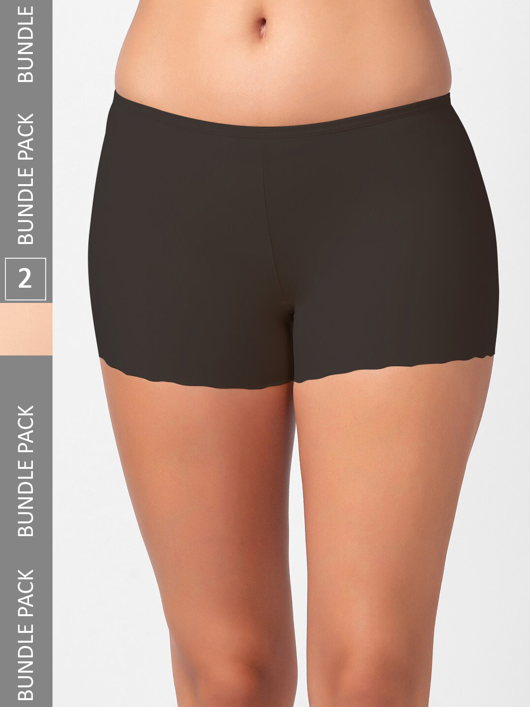 FashionRack Women Pack Of 2 Seamless Boy Shorts Briefs 342_BBS