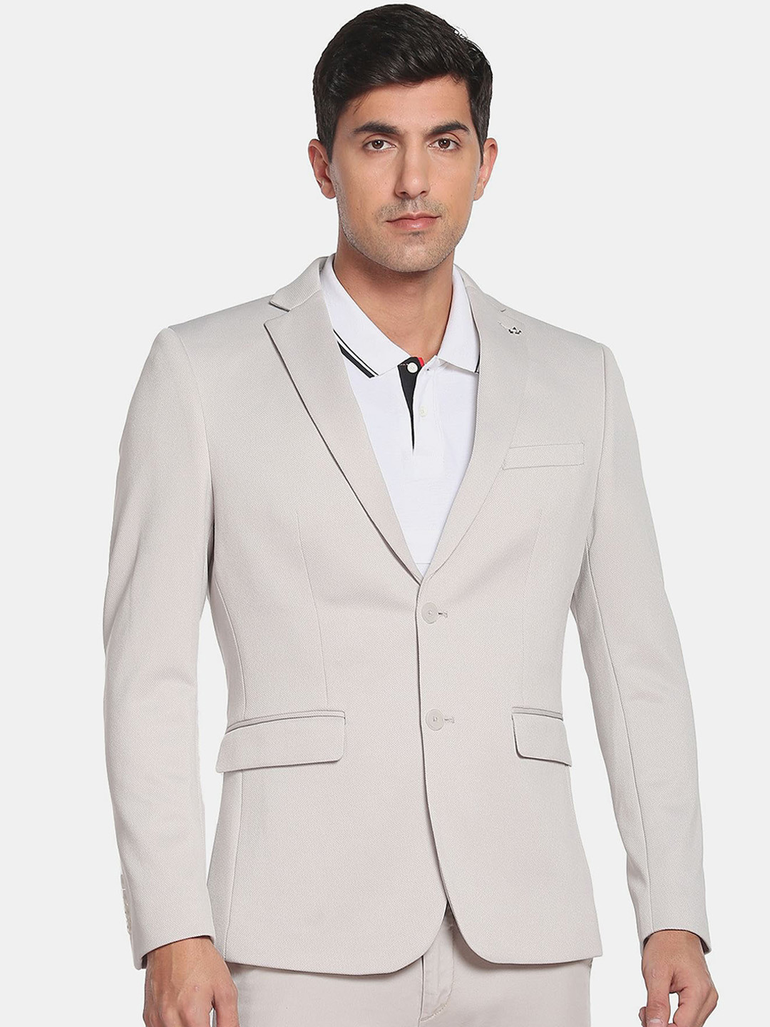 Arrow Men Solid Slim-Fit Single-Breasted Blazer