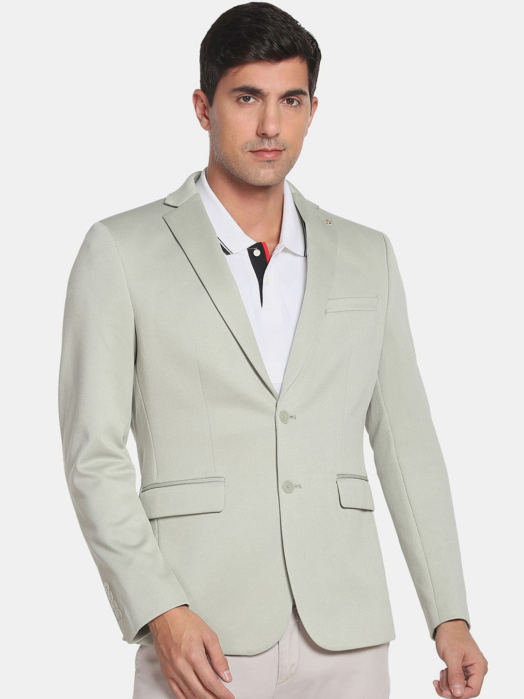 Arrow Men Solid Slim-Fit Single-Breasted Blazer