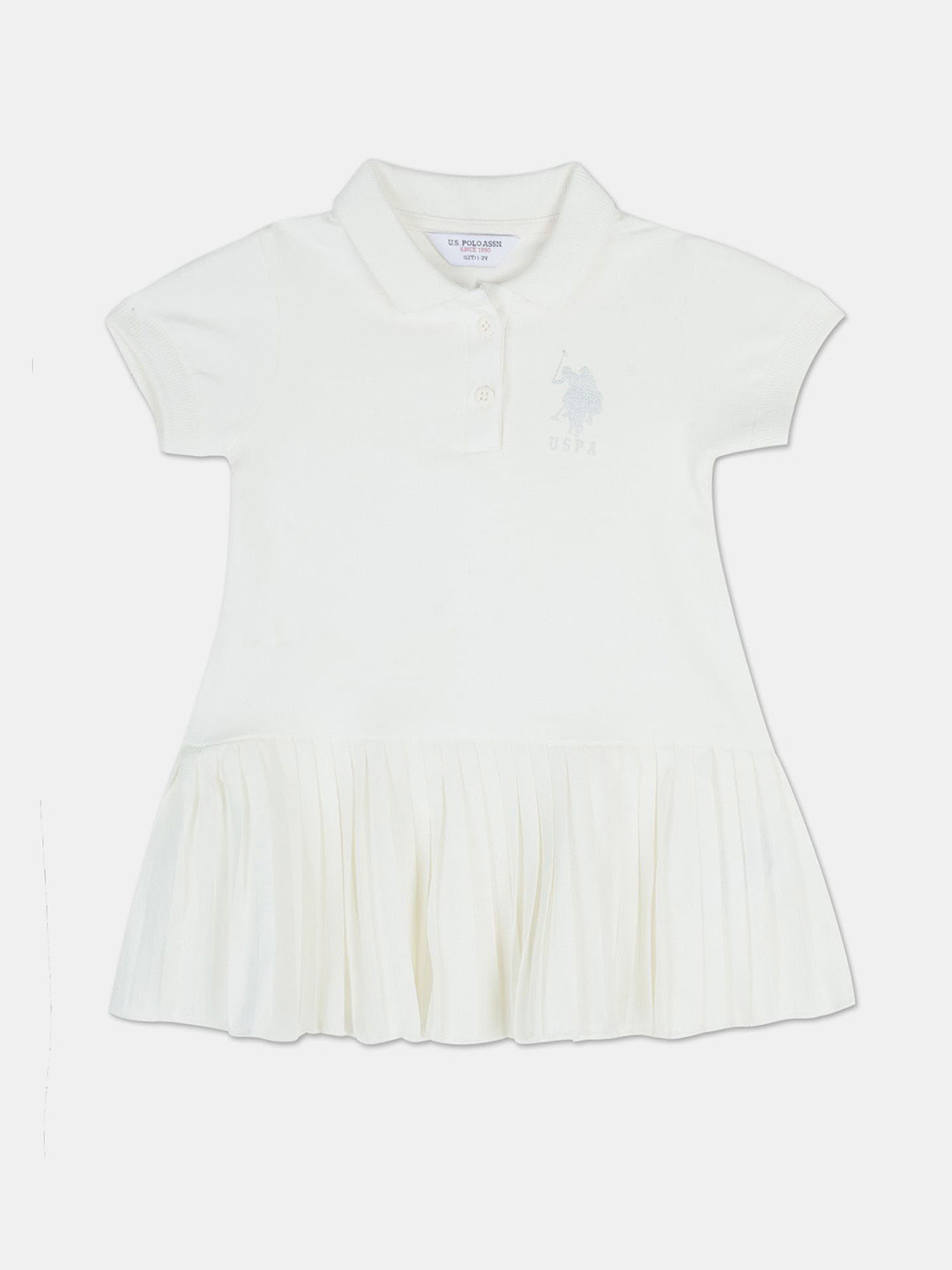 U.S. Polo Assn. Kids Girls Drop-Waist Dress