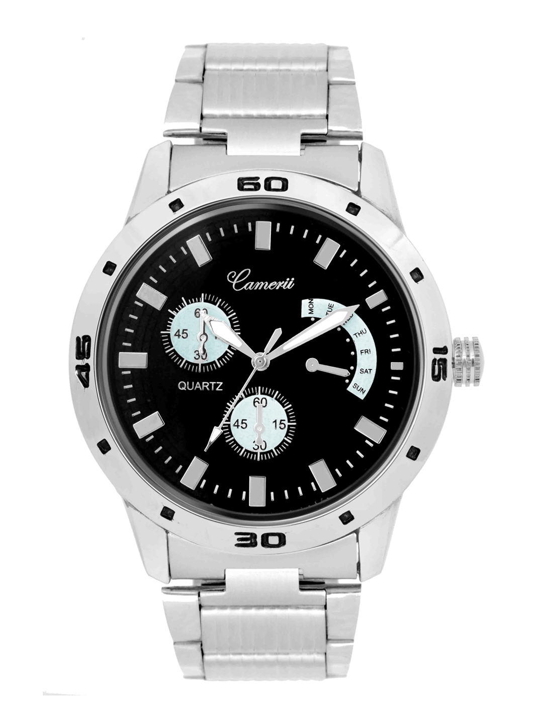 Camerii Men Black Analogue Watch