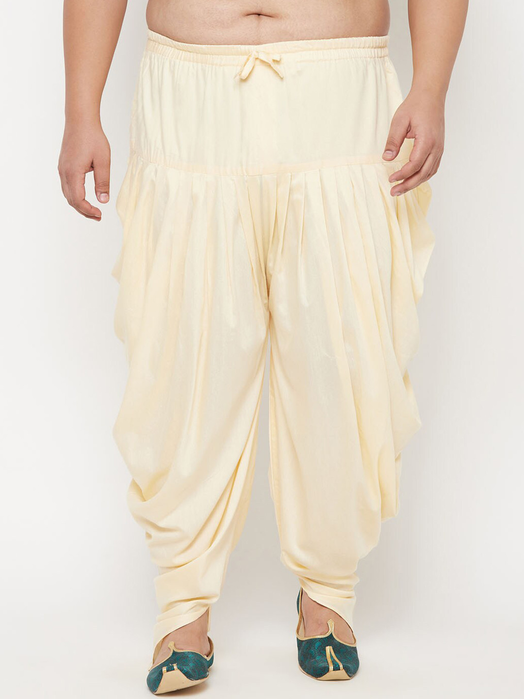 VASTRAMAY Men Plus Size Cowl Dhoti Pants