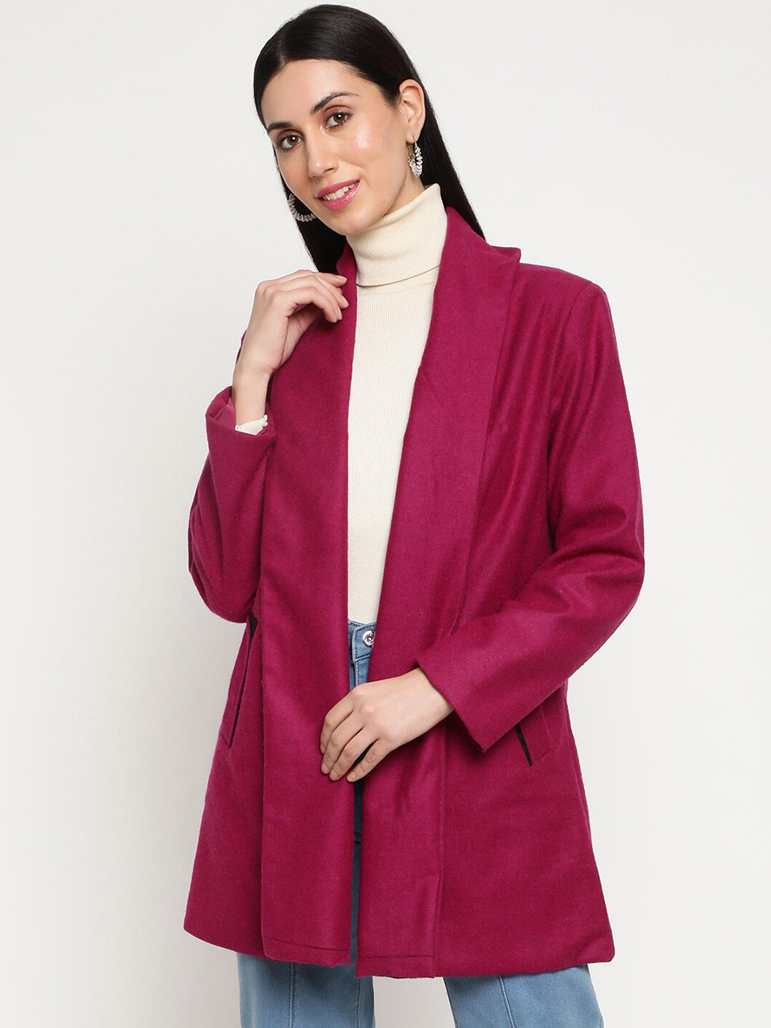 Be Indi Women Acrylic Winter Overcoat