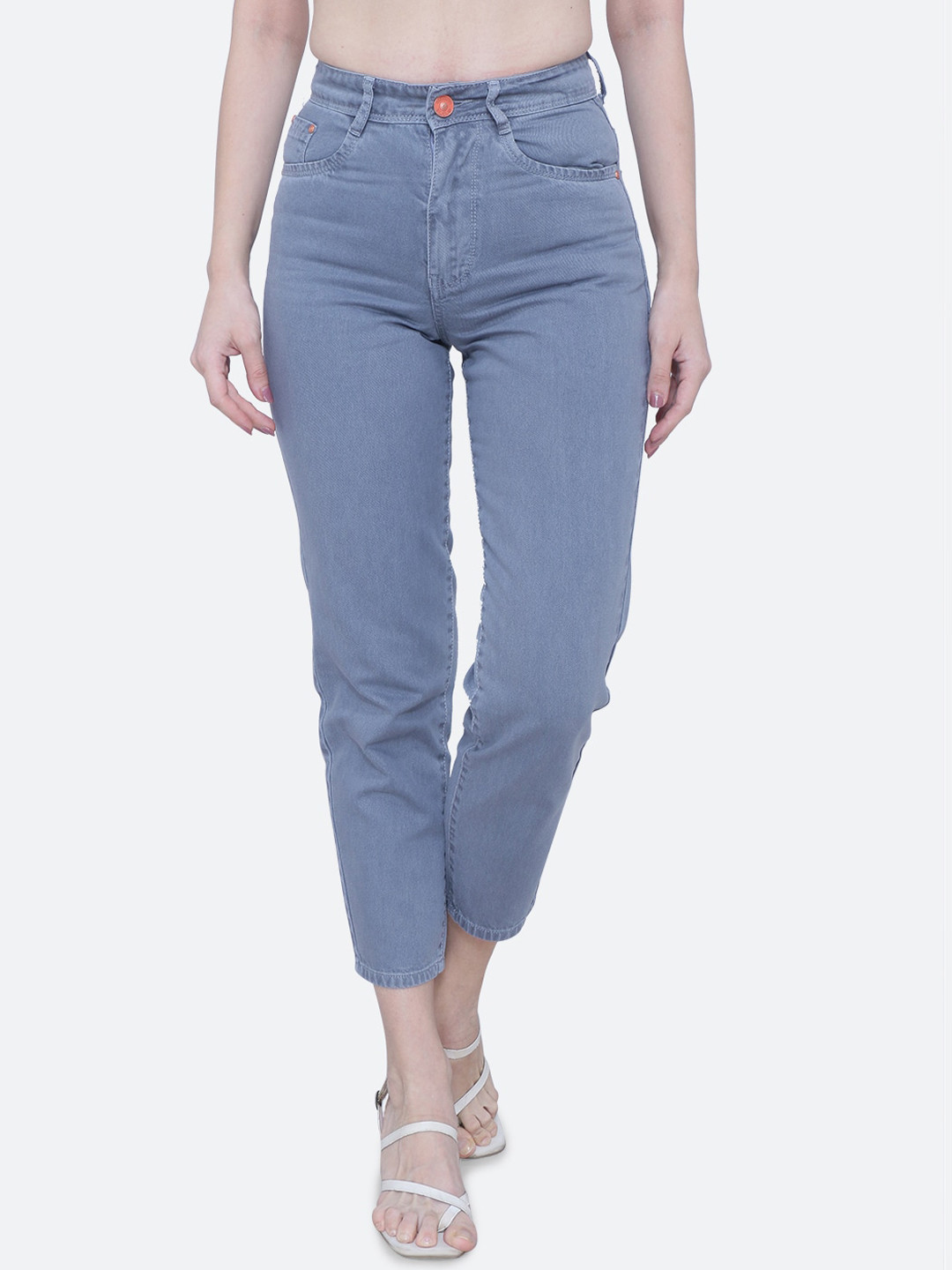 FCK-3 Women Eton Boy Boyfriend Fit High-Rise Jeans