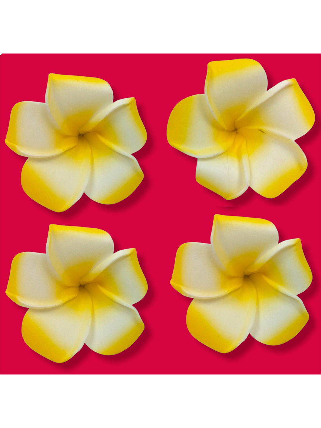 LYF5STAR Women Set Of 4 Floral Fabric U Pins