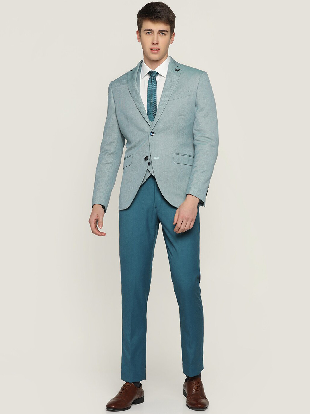 Blackberrys Peter 4 Pcs Linen Multitude 6X Textured Formal Suit