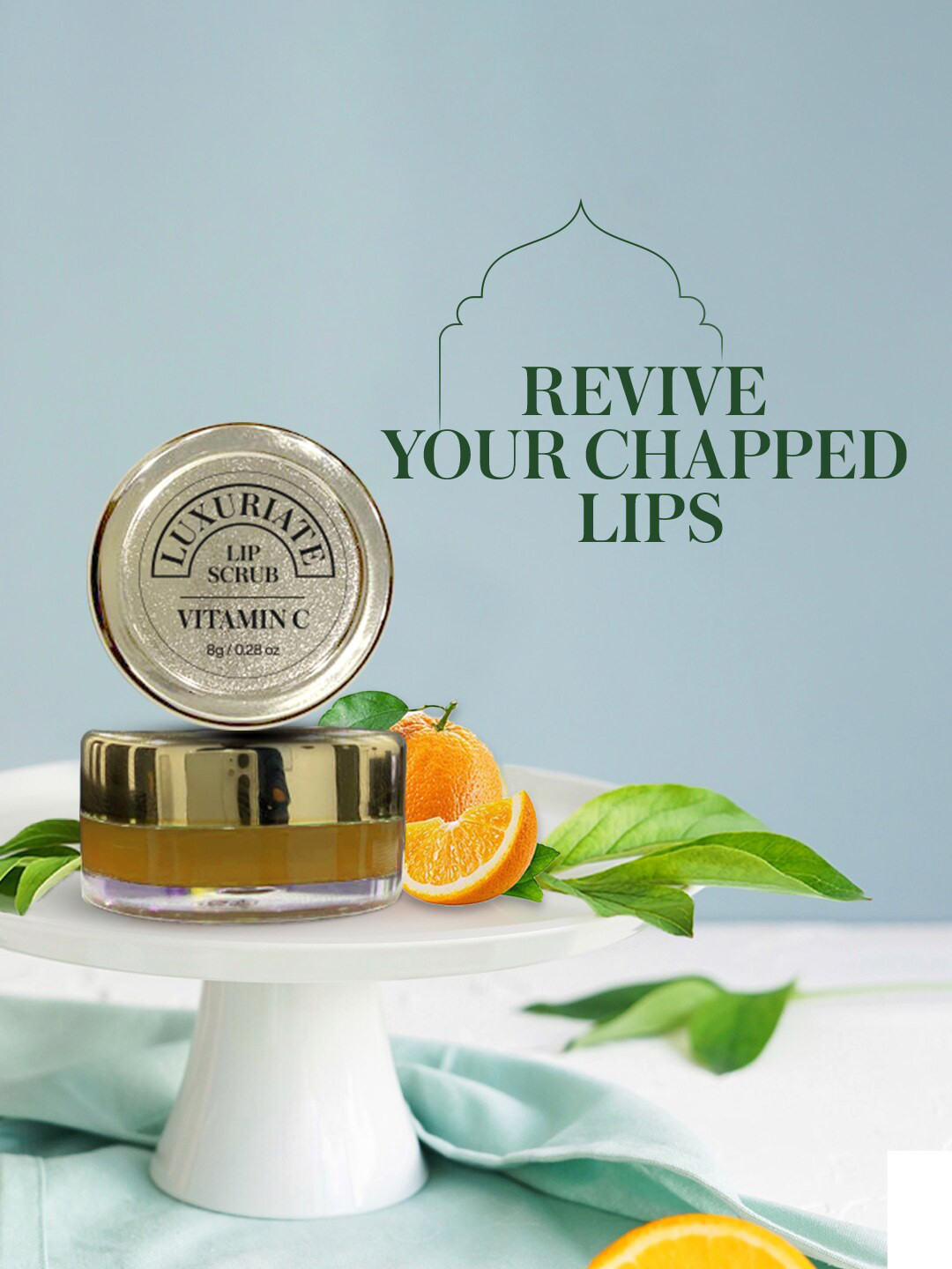 LUXURIATE Vitamin C Lip Scrub with Almond Oil & Jojoba Oil - 8g