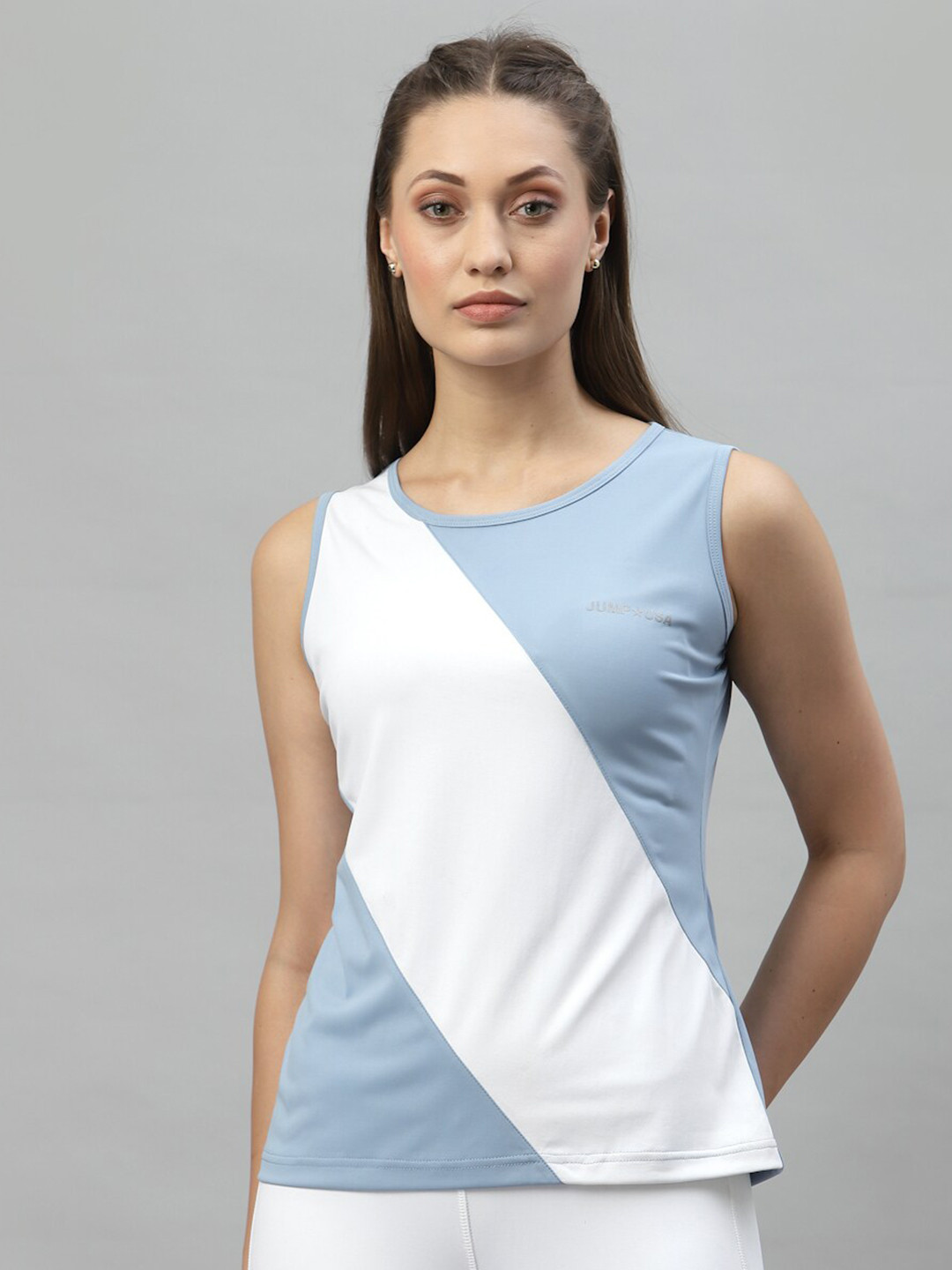 JUMP USA Women Colourblocked Round neck T-shirt