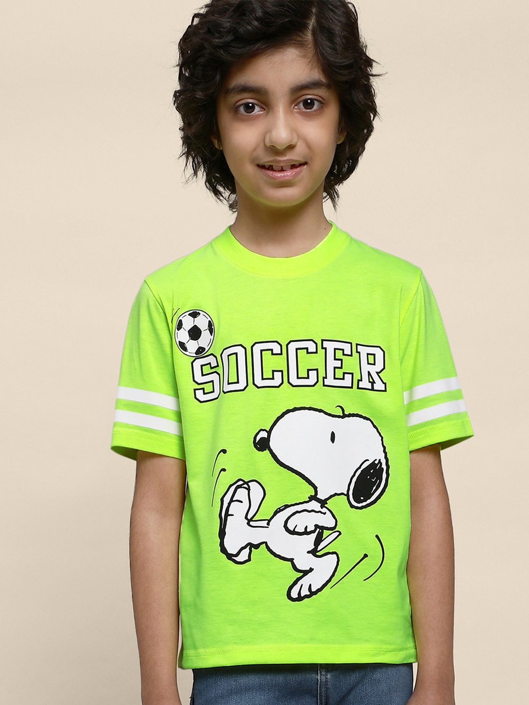 Kids Ville Peanuts Printed Tshirt For Kids Boys