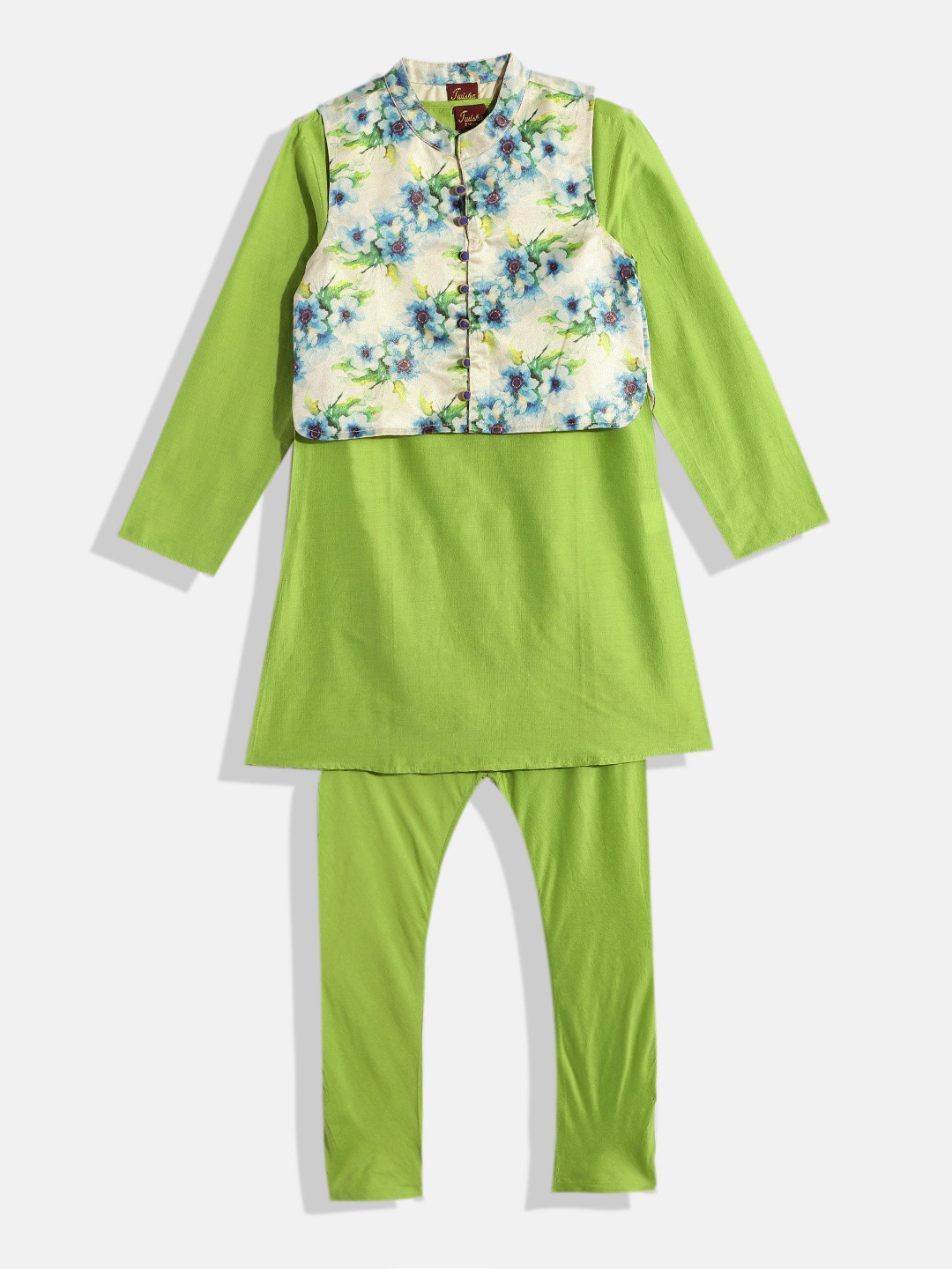 Twisha Boys Kurta & Pyjamas With Waistcoat