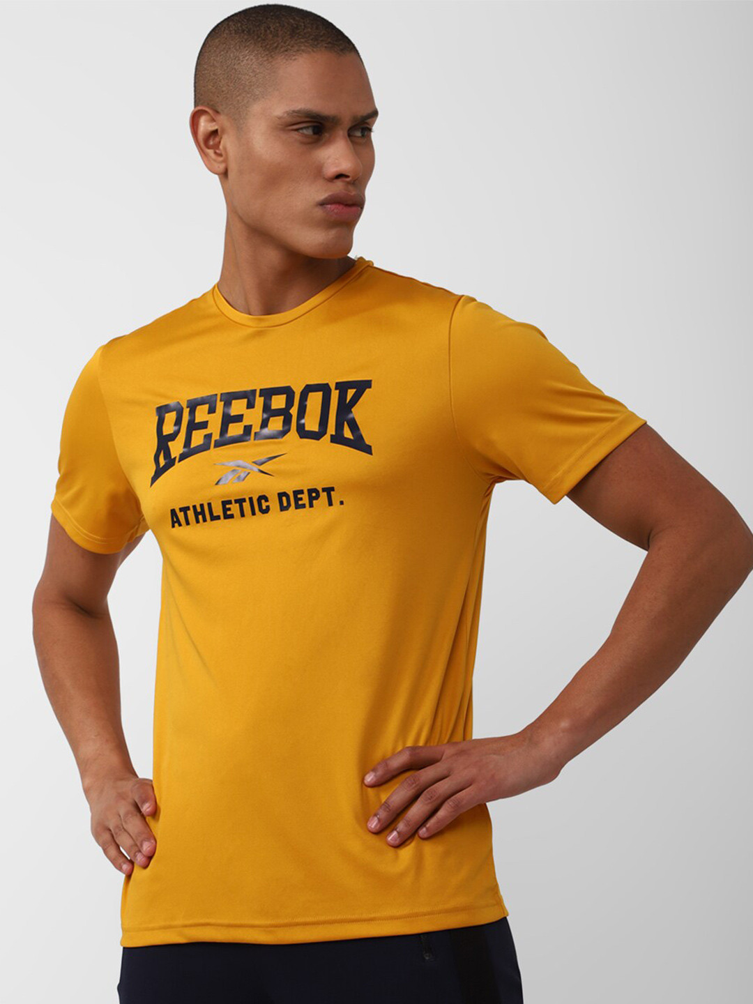 Reebok Men Fitness WOR Poly Graphic SS T-shirt