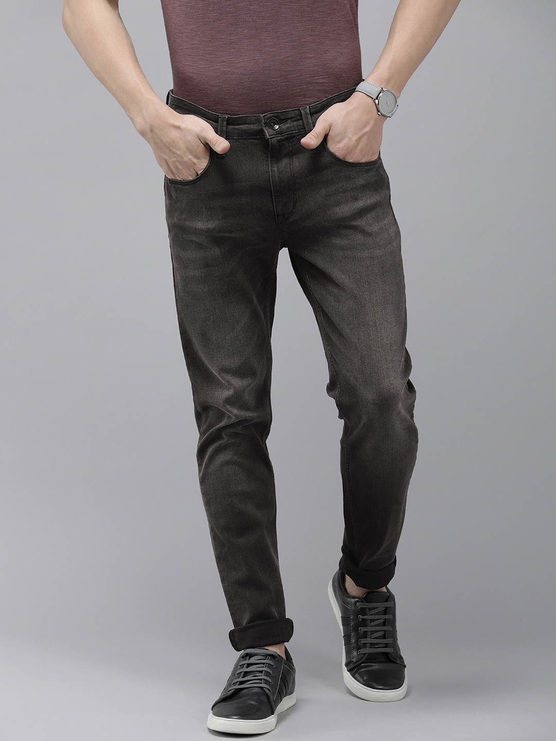 Buy Pepe Jeans Vapour Tapered Fit Low Rise Heavy Fade Stretchable Jeans Jeans for Men 21583086 Myntra