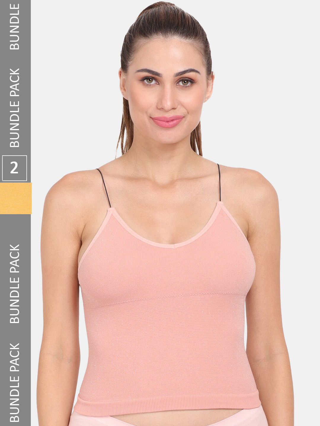 Amour Secret Pack Of 2 Spaghetti Strap Lightly Padded Camisoles