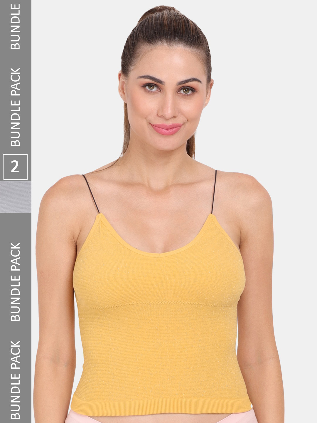 Amour Secret Pack of 2 Lightly Padded Spaghetti Strap Camisoles