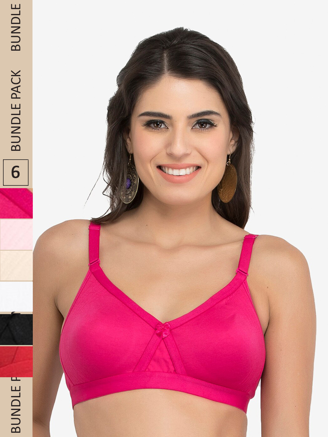 College Girl Red & Black Bra