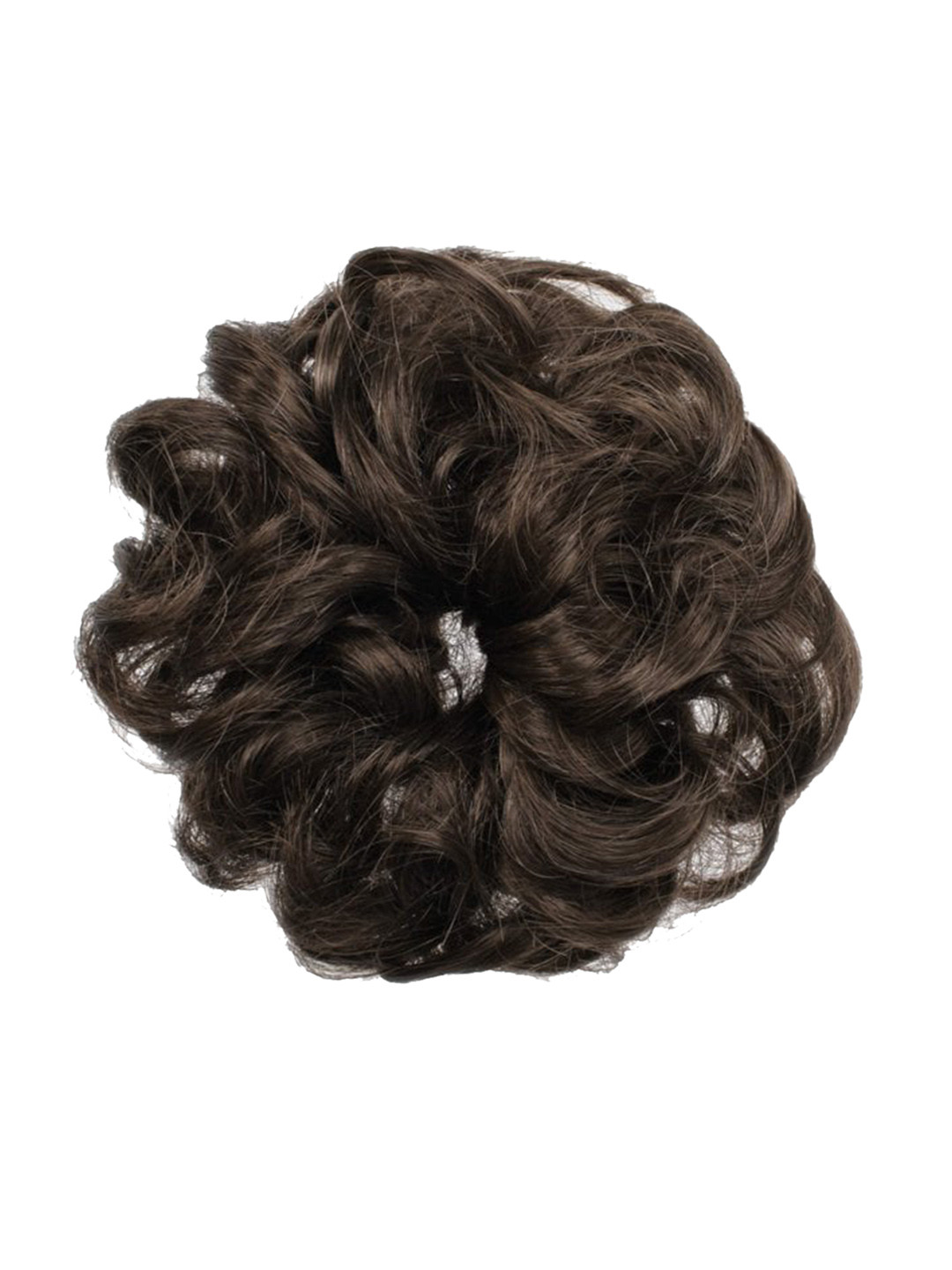CHANDERKASH Synthetic Nylon Messy Hair Bun Scrunchies Extensions - Natural Brown