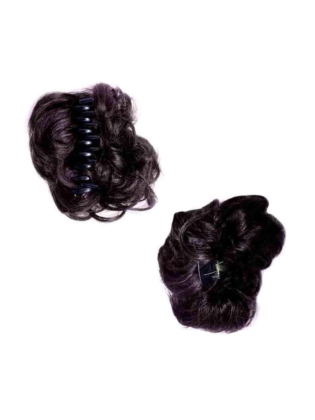 CHANDERKASH Synthetic Nylon Hair Juda Bun Hair Extension Clutcher - Natural Brown
