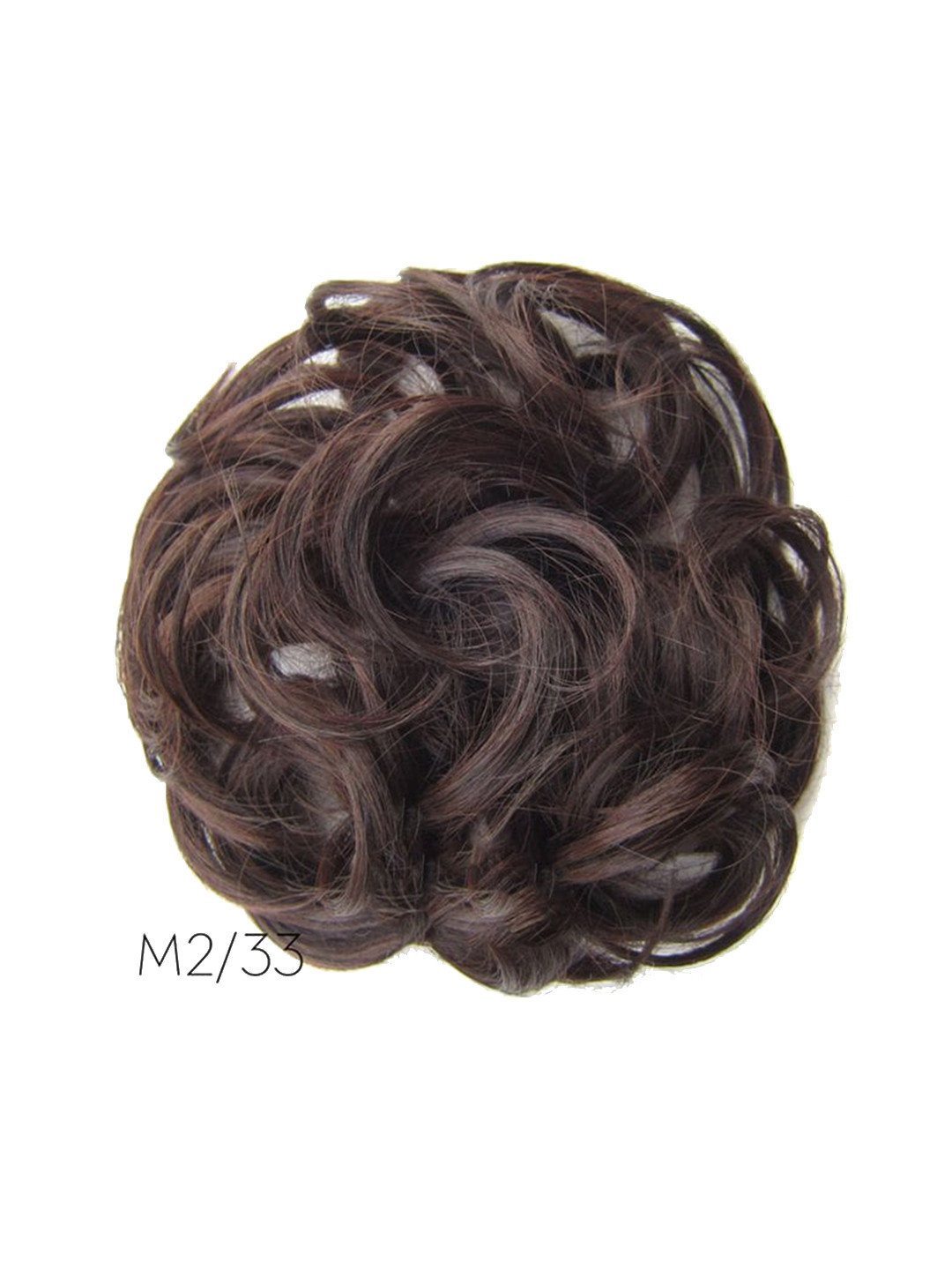 CHANDERKASH Synthetic Nylon Messy Hair Bun Extensions Scrunchies - Natural Brown