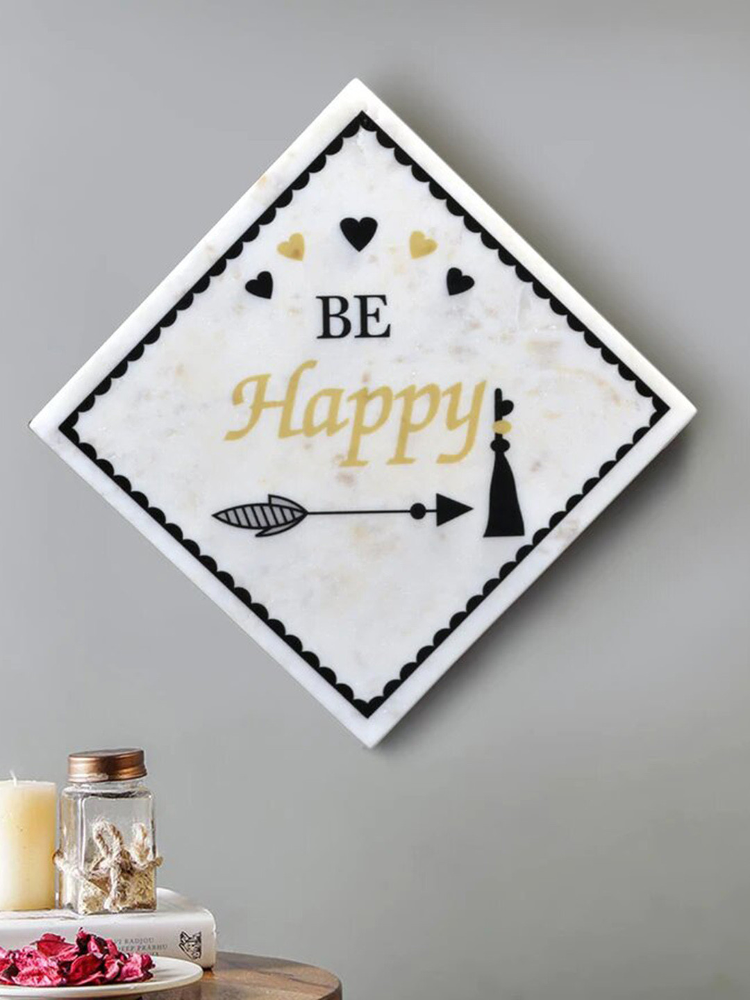 POSH-N-PLUSH MDF Wall Square Paintings Wall Art -10 x 10 In