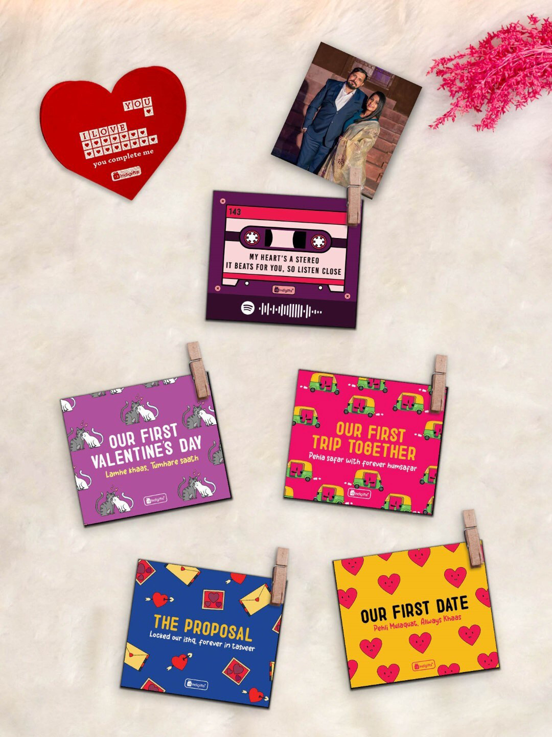 Indigifts 5-Pieces Decorative Magnets