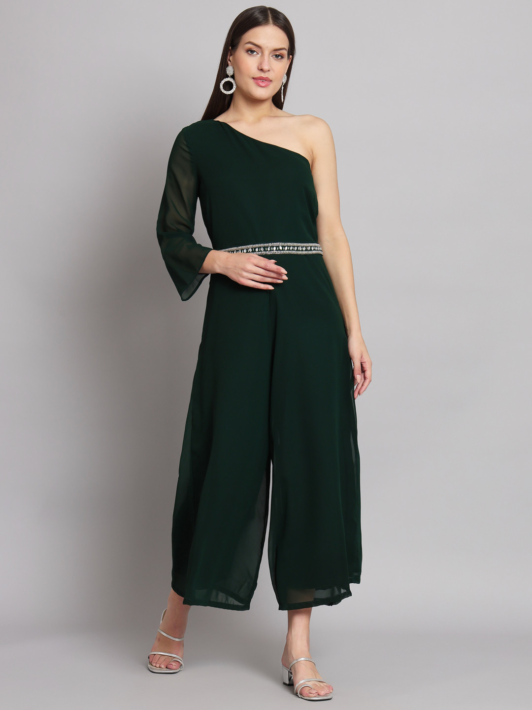 Poshak Hub One Shoulder Basic Jumpsuit