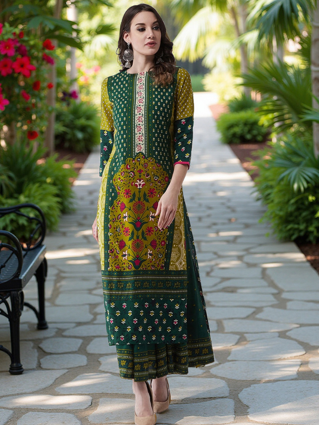 Pannkh Women Floral Printed Kurta
