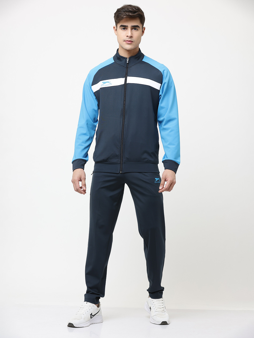 Shiv Naresh Men Colourblocked Rapid-Wicking Tracksuit