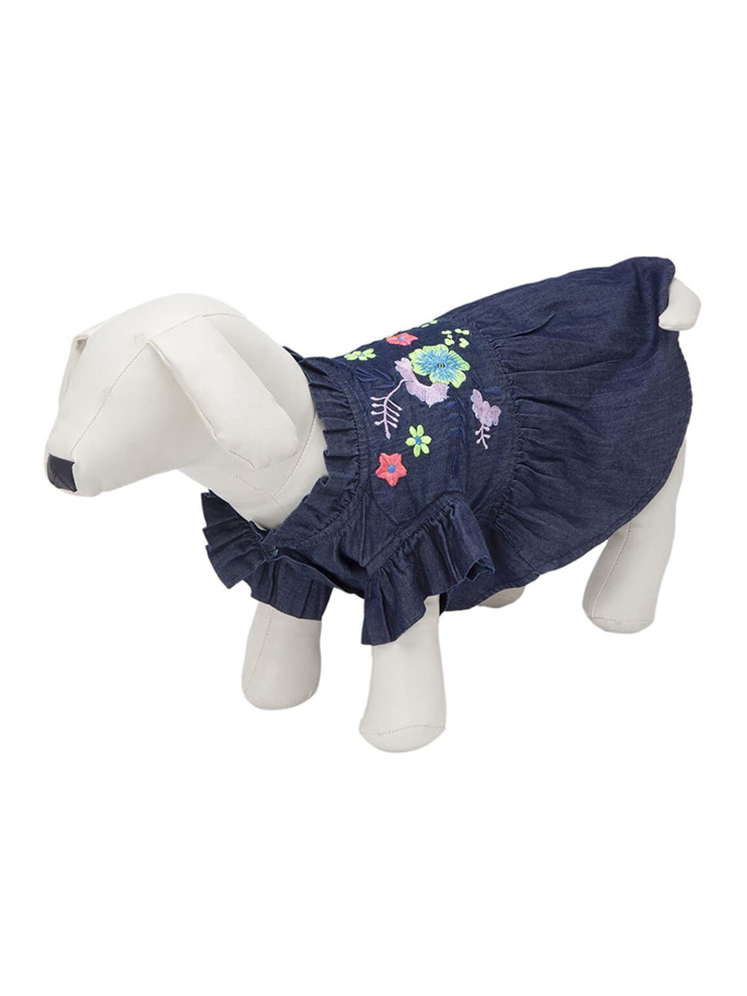 Lulala Self-Design Cotton Sundress With Embroidery  Dog Dresses