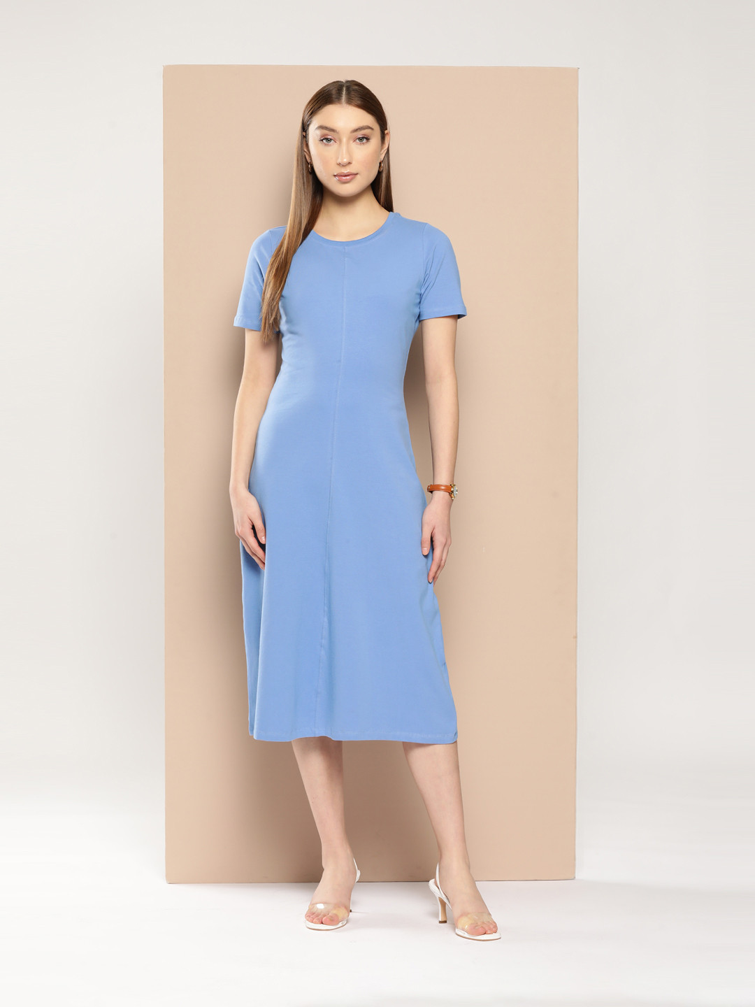 Chemistry Knitted A-Line Midi Dress