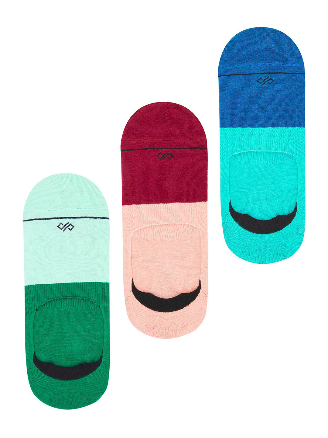 Dynamocks Pack Of 3 Colourblocked Shoe Lines